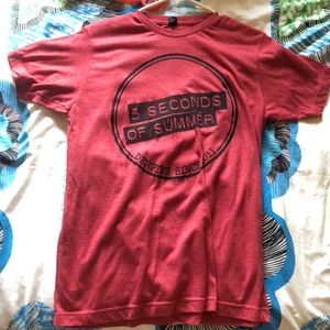 5 seconds of summer (5sos) concert tee shirt